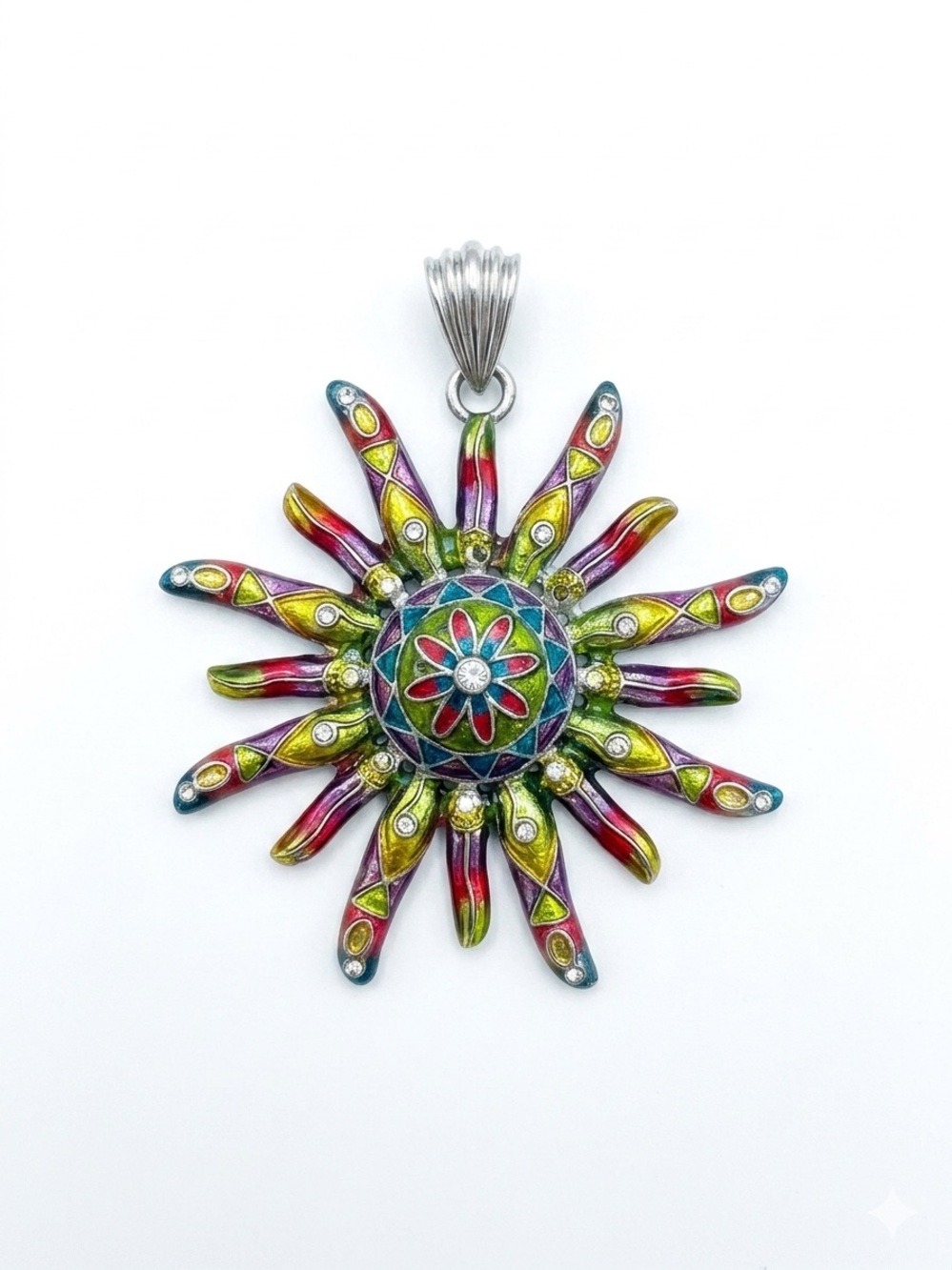 ⭐️3 for $10⭐️ Colourful Jewelled Sun Pendant